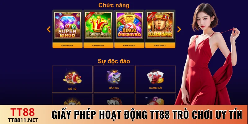 Giấy phép hoạt động TT88 trò chơi uy tín