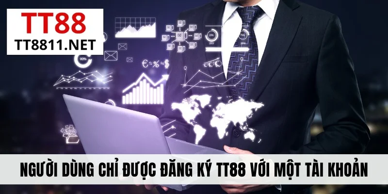 Người dùng chỉ được đăng ký TT88 với một tài khoản